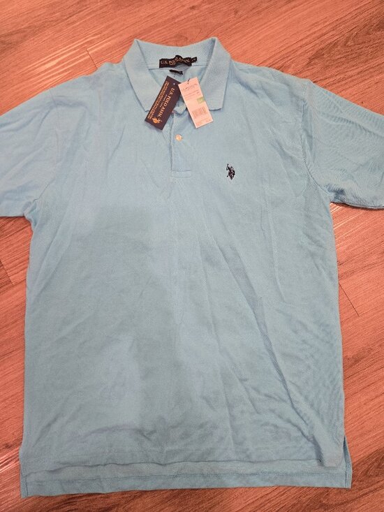 U.S. Polo Assn. Other - U.S. Polo Assn. Men's Short Sleeve Blue Polo NWT